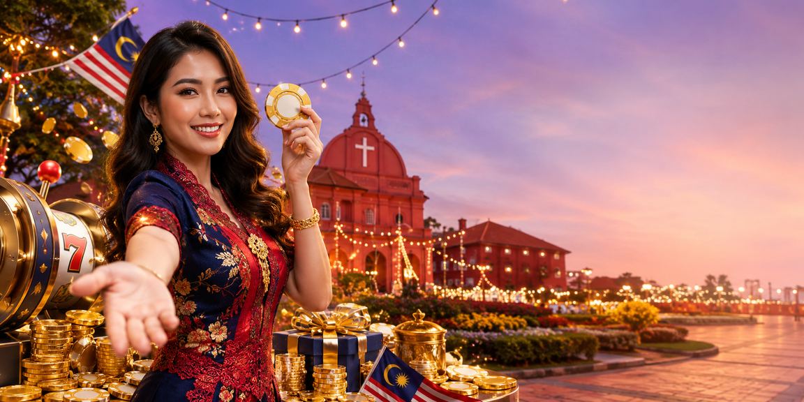 Pemain menikmati permainan slot dalam talian bergaya Melaka di th13